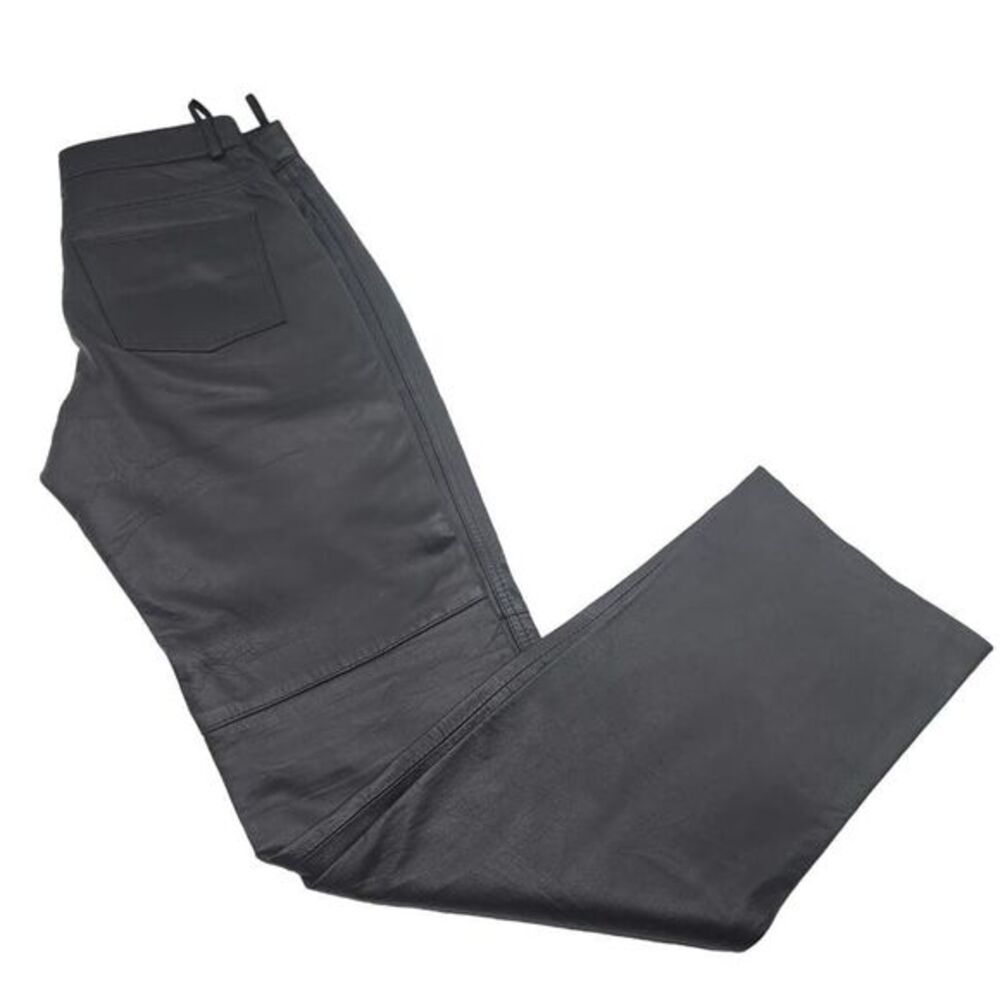 Vintage Winlit Genuine Soft Leather Pants Flat Front Straight Leg Womens‎ Sz 6